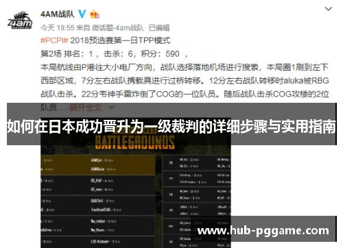 如何在日本成功晋升为一级裁判的详细步骤与实用指南